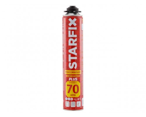Пена монтажная профессиональная всесезонная STARFIX Foam Pro Plus 70 (890мл) (Выход пены до 70 литров) в Мозыре