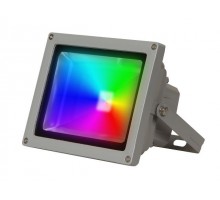 Прожектор светодиодный 20 Вт IP65, PFL -RGB-C/GR Jazzway (Настраиваемый Цветной,  пульт и драйвер в комплекте)