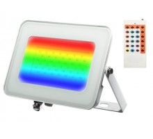 Прожектор светодиодный 30 Вт IP65, PFL -RGB-WH Jazzway (Цветной+ пульт и драйвер в комплеке, угол освещения 100с)
