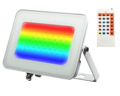 Прожектор светодиодный 30 Вт IP65, PFL -RGB-WH Jazzway (Цветной+ пульт и драйвер в комплеке, угол освещения 100с) в Мозыре