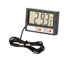 Термометр электронный REXANT комнатно-уличный с часами