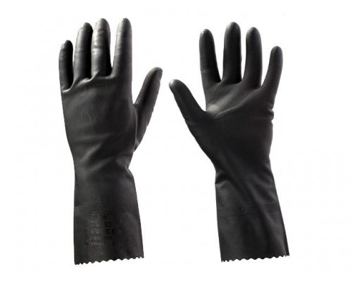 Перчатки К80 Щ50 латексн. защитные промышлен., р-р 8/M, черные, JetaSafety (Защитные промышл. перчатки из латекса. Черные Р-р: M, индив. уп) (JETA SAF в Мозыре