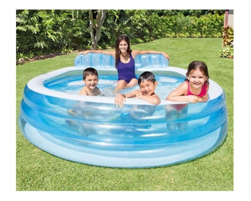 Надувной бассейн с сиденьем Семейный, 224х216х76 см, INTEX (от 3 лет) в Мозыре