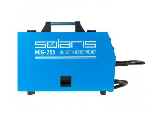 Полуавтомат сварочный Solaris MIG-205 (MIG/MAG/FLUX/MMA) (220В, встроенная горелка 2 м, смена полярности) в Мозыре