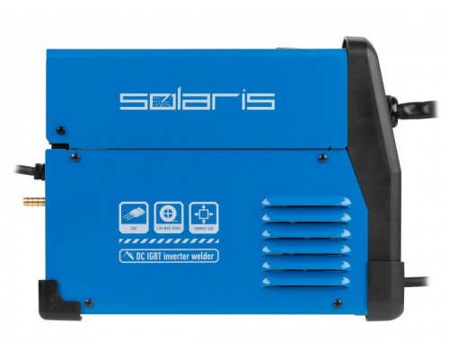 Полуавтомат сварочный Solaris MIG-200EM (220В; MIG/FLUX/MMA; встр. горелка 2 м; смена полярности; катушка 1 кг) в Мозыре