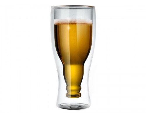 Бокал для пива с двойными стенками, 480 мл, PERFECTO LINEA (Бокал стеклянный, ручной работы, с двойными стенками из боросиликатного стекла.) в Мозыре
