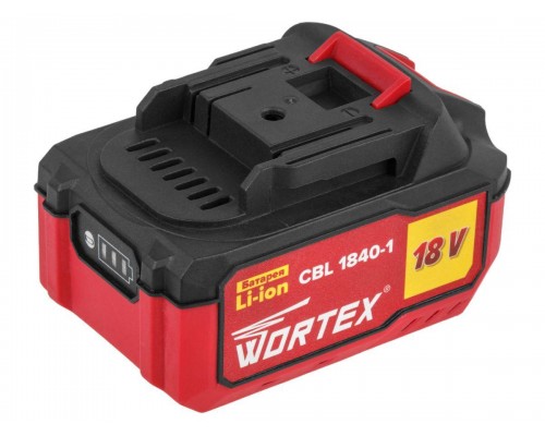 Аккумулятор WORTEX CBL 1840-1 18.0 В, 4.0 А*ч, Li-Ion ALL1 (18.0 В, 4.0 А*ч, индикатор заряда, обрезиненный корпус) в Мозыре