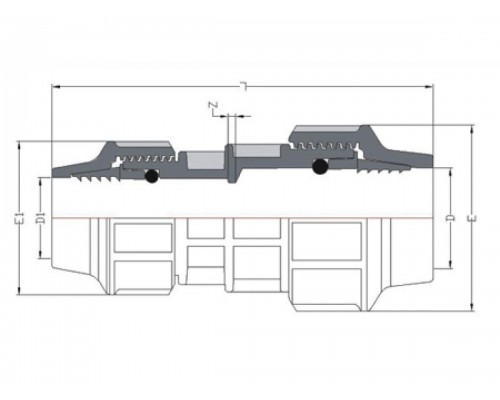 Муфта ПЭ ред. 63 х 40, AV Engineering в Мозыре