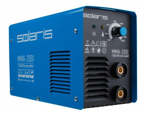 Инвертор сварочный SOLARIS MMA-200I (230В; 20-200 А; 70В; электроды диам. 1.6-4.0 мм; вес 3.4 кг) в Мозыре