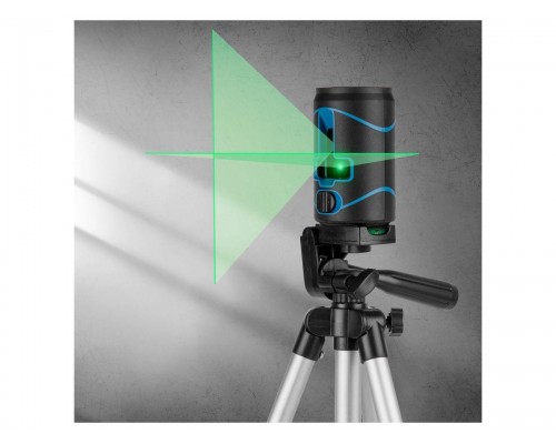 Нивелир лазерный BULL LL 2201 со штативом в кор. (проекция: 2 плоскости 120°,120°, до 30 м, +/- 0.3 мм/м, резьба 1/4", штатив 1 м в комплекте, зеленый в Мозыре