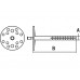 Дюбель для теплоизоляции 10х100 мм с пласт. гвоздем (100 шт в коробе) STARFIX в Мозыре