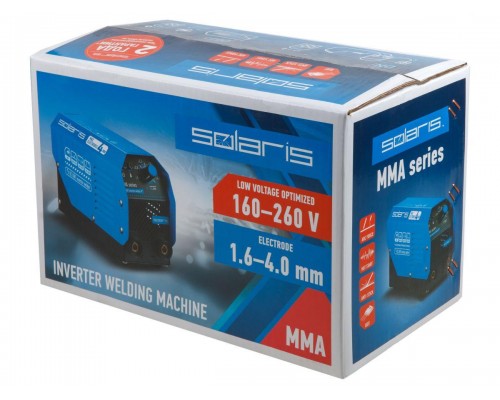 Инвертор сварочный SOLARIS MMA-200D (230В; 20-140 А; 70В; электроды диам. 1.6-4.0 мм; вес 3.1 кг) в Мозыре