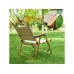Кресло складное (садовое), бежевый/дерево, ARIZONE (Размер: 54х54х61 см) в Мозыре