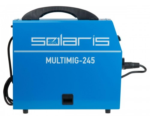 Полуавтомат сварочный Solaris MULTIMIG-245 (220В; MIG/FLUX/MMA/TIG; евроразъем; горелка 3 м; смена полярности; 2T/4T; рег-ка индуктивн.) в Мозыре